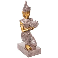 Statuette bouddha - résine - H45 - 3 cm - Atmosphera