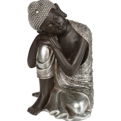 Statuette Bouddha assis - résine H36 cm - Atmosphera