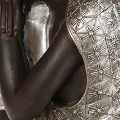 Statuette Bouddha assis - résine H36 cm - Atmosphera