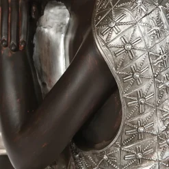 Statuette Bouddha assis - résine H36 cm - Atmosphera