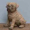 Statuette chien carlin en résine 38x25x39cm
