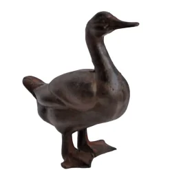 Statuette déco canard fonte 18x7cm