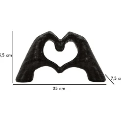 Statuette en polyrésine Hands lover 25x7.5x13.5 cm