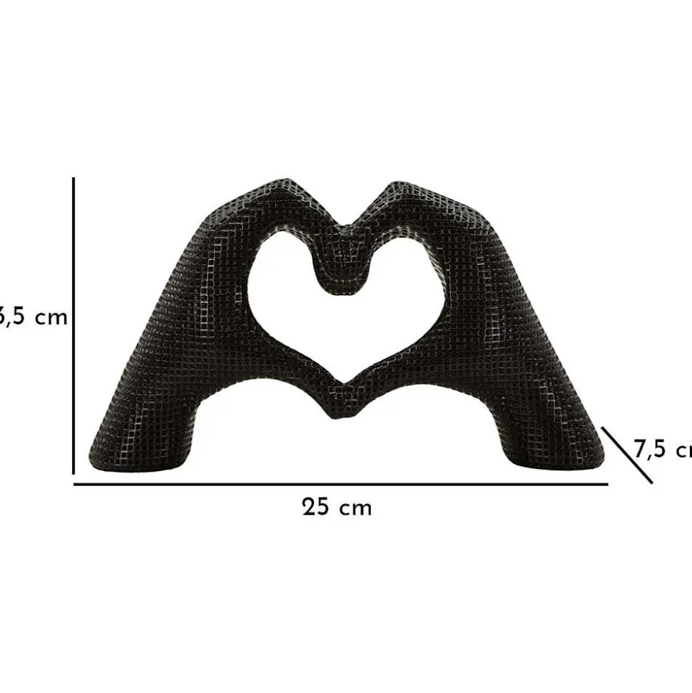 Statuette en polyrésine Hands lover 25x7.5x13.5 cm