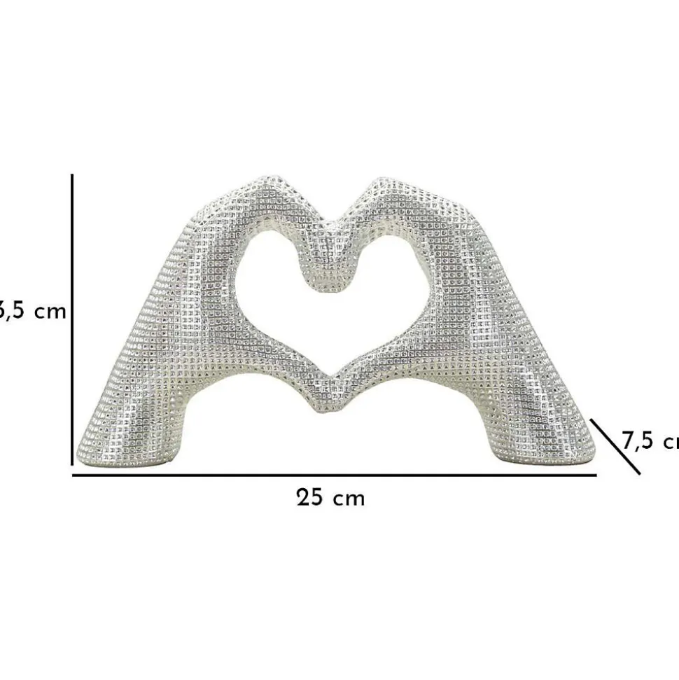 Statuette en polyrésine Hands lover 25x7.5x13.5 cm