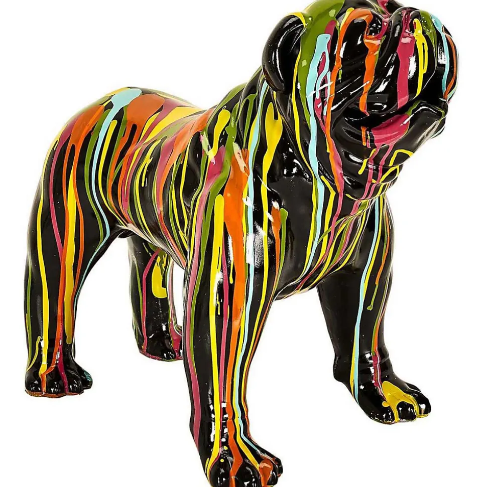 Statuette molosse en résine 50 cm