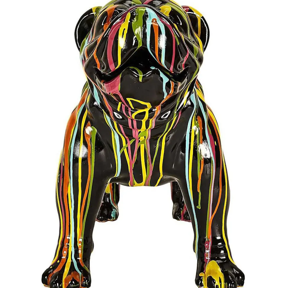 Statuette molosse en résine 50 cm