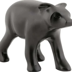 Statuette Ours en métal - Noir - Type: Statuette déco
