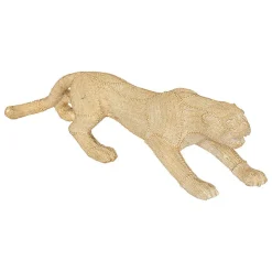 Statuette Panthère - résine - doré - H15 cm - Atmosphera
