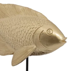 Statuette poisson Océane doré H25cm - Atmosphera