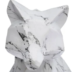 Statuette renard - résine - blanc - H25 - 5 cm - Atmosphera