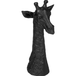 Statuette Tête de girafe - H32 cm - Noir- Atmosphera