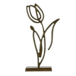 Statuette Tulipanu métal bronze 24x9x45cm