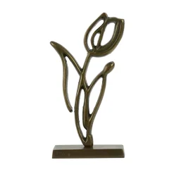 Statuette Tulipanu métal bronze 17x6x35cm