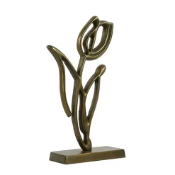Statuette Tulipanu métal bronze 17x6x35cm