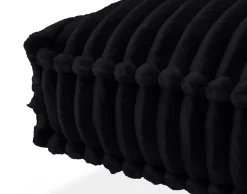 Stella - coussin - en velours côtelé grosses côtes - 32x57 cm - Lisa Design