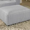 Stella - pouf en velours côtelé - style contemporain - Lisa Design