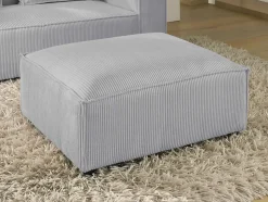 Stella - pouf en velours côtelé - style contemporain - Lisa Design
