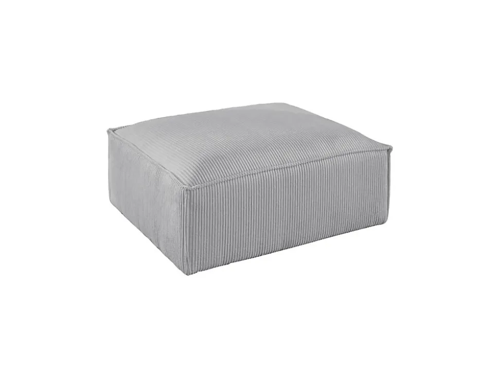 Stella - pouf en velours côtelé - style contemporain - Lisa Design