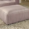 Stella - pouf en velours côtelé - style contemporain - Lisa Design