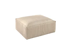 Stella - pouf en velours côtelé - style contemporain - Lisa Design