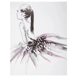 Sticker Danseuse - 30x40 cm - Doré- Atmosphera