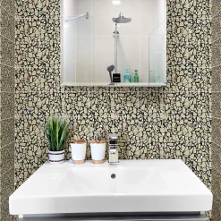 Sticker Mural Carrelage adhésif Cuisine Salle de Bain - 24 STICKERS CARRELAGES TERRAZZO OMBRIE - 24stickers15x15cm