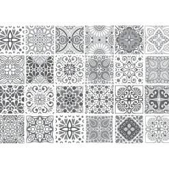 Sticker Mural Carrelage adhésif Cuisine Salle de Bain - 24 STICKERS CARRELAGES AZULEJOS YASMINE - 24stickers15x15cm