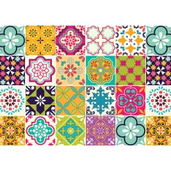 Sticker Mural Carrelage adhésif Cuisine Salle de Bain - 24 STICKERS CARRELAGES AZULEJOS CUSTODIO - 24stickers15x15cm