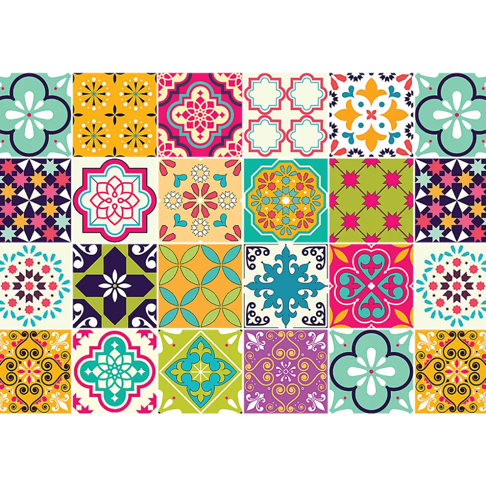 Sticker Mural Carrelage adhésif Cuisine Salle de Bain - 24 STICKERS CARRELAGES AZULEJOS CUSTODIO - 24stickers15x15cm