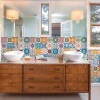 Sticker Mural Carrelage adhésif Cuisine Salle de Bain - 24 STICKERS CARRELAGES AZULEJOS JUVENALO - 24stickers15x15cm
