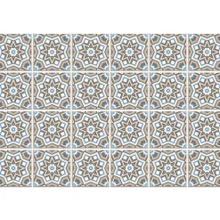 Sticker Mural Carrelage adhésif Cuisine Salle de Bain - 24 STICKERS CARRELAGES AZULEJOS CÉLESTINA - 24stickers15x15cm