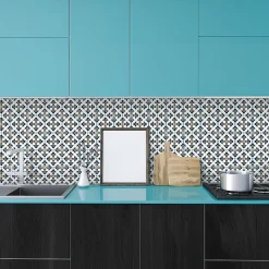 Sticker Mural Carrelage adhésif Cuisine Salle de Bain - 24 STICKERS CARRELAGES AZULEJOS CAMILLO - 24stickers15x15cm
