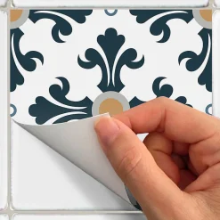 Sticker Mural Carrelage adhésif Cuisine Salle de Bain - 24 STICKERS CARRELAGES AZULEJOS CAMILLO - 24stickers15x15cm