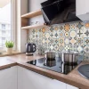 Sticker Mural Carrelage adhésif Cuisine Salle de Bain - 24 STICKERS CARRELAGES AZULEJOS GRAZELANO - 24stickers15x15cm
