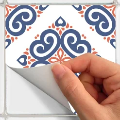 Sticker Mural Carrelage adhésif Cuisine Salle de Bain - 24 STICKERS CARRELAGES AZULEJOS ARLINDA - 24stickers15x15cm