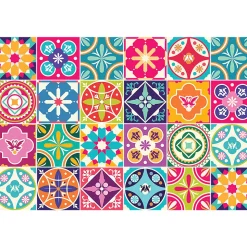 Sticker Mural Carrelage adhésif Cuisine Salle de Bain - 24 STICKERS CARRELAGES AZULEJOS AMERICA - 24stickers15x15cm