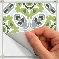 Sticker Mural Carrelage adhésif Cuisine Salle de Bain - 24 STICKERS CARRELAGES AZULEJOS BIAGIO - 24stickers15x15cm
