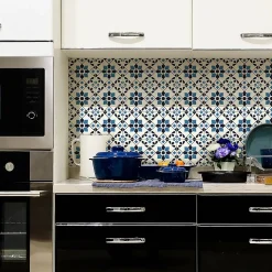 Sticker Mural Carrelage adhésif Cuisine Salle de Bain - 24 STICKERS CARRELAGES AZULEJOS ROSALINA - 24stickers15x15cm
