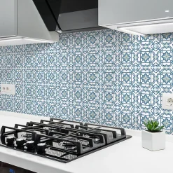 Sticker Mural Carrelage adhésif Cuisine Salle de Bain - 24 STICKERS CARRELAGES AZULEJOS MESSINE - 24stickers15x15cm