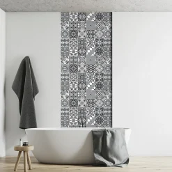 Sticker Mural Carrelage adhésif Cuisine Salle de Bain - 24 STICKERS CARRELAGES AZULEJOS GEOMENO - 24stickers15x15cm