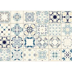 Sticker Mural Carrelage adhésif Cuisine Salle de Bain - 24 STICKERS CARRELAGES AZULEJOS GIROLAMO - 24stickers15x15cm
