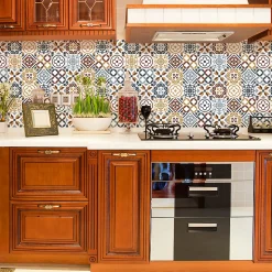 Sticker Mural Carrelage adhésif Cuisine Salle de Bain - 24 STICKERS CARRELAGES AZULEJOS ZEPETINO - 24stickers15x15cm