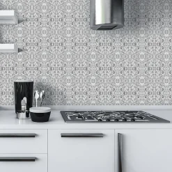 Sticker Mural Carrelage adhésif Cuisine Salle de Bain - 24 STICKERS CARRELAGES TERRAZZO BOSA - 24stickers15x15cm