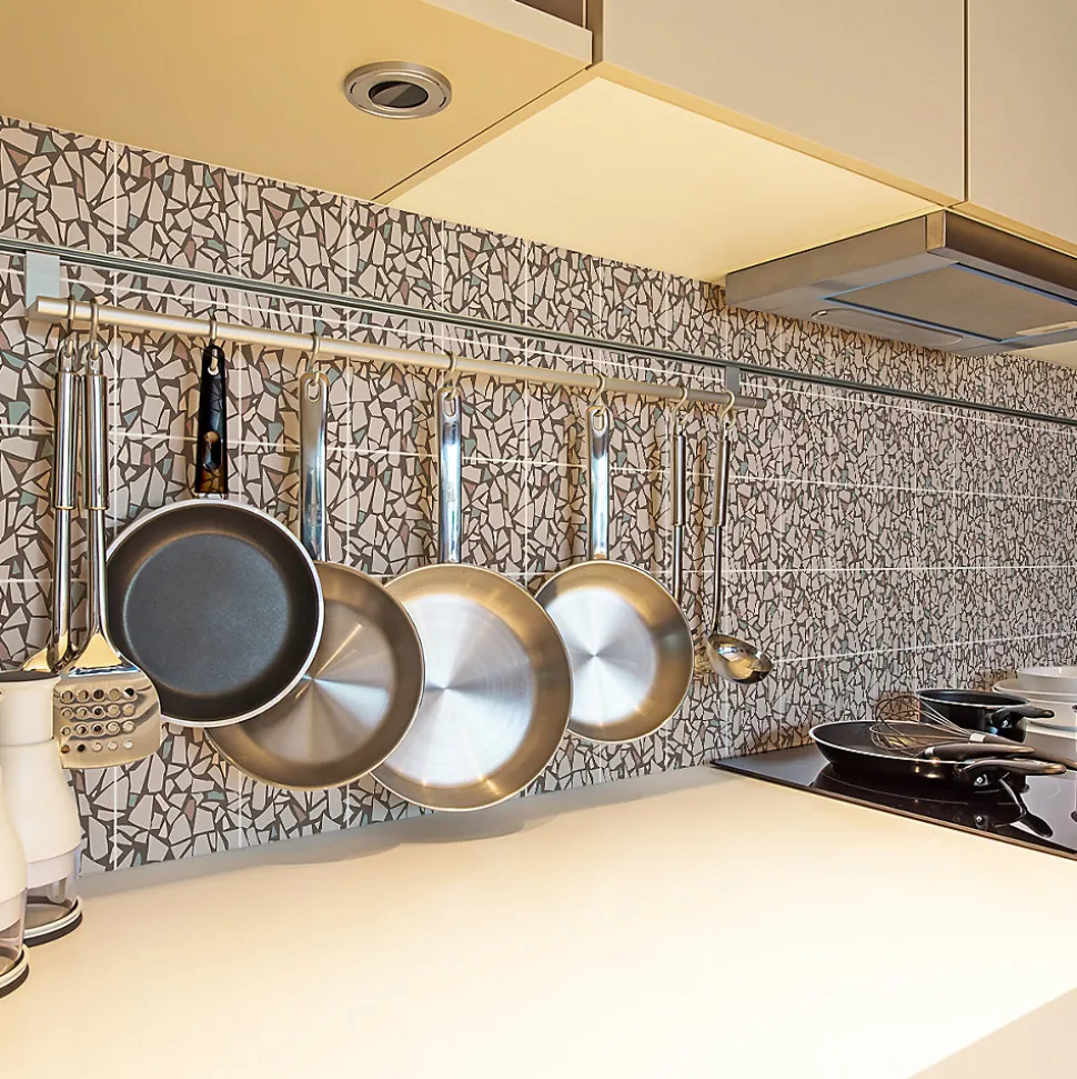 Sticker Mural Carrelage adhésif Cuisine Salle de Bain - 24 STICKERS CARRELAGES TERRAZZO ORGOSOLO - 24stickers15x15cm