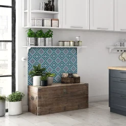 Sticker Mural Carrelage adhésif Cuisine Salle de Bain - 24 STICKERS CARRELAGES BOHÈME GLESKA - 24stickers15x15cm
