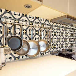 Sticker Mural Carrelage adhésif Cuisine Salle de Bain - 24 STICKERS CARRELAGES AZULEJOS RADINON - 24stickers15x15cm