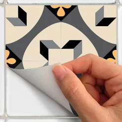 Sticker Mural Carrelage adhésif Cuisine Salle de Bain - 24 STICKERS CARRELAGES AZULEJOS RADINON - 24stickers15x15cm
