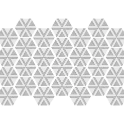 Sticker Mural Carrelage adhésif Cuisine Salle de Bain - CARRELAGES HEXAGONES NUANCE DE GRIS ANTIQUE - 28stickershexagones15x13,5cm