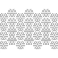 Sticker Mural Carrelage adhésif Cuisine Salle de Bain - CARRELAGES HEXAGONES NUANCE DE GRIS ANTIQUE - 28stickershexagones15x13,5cm